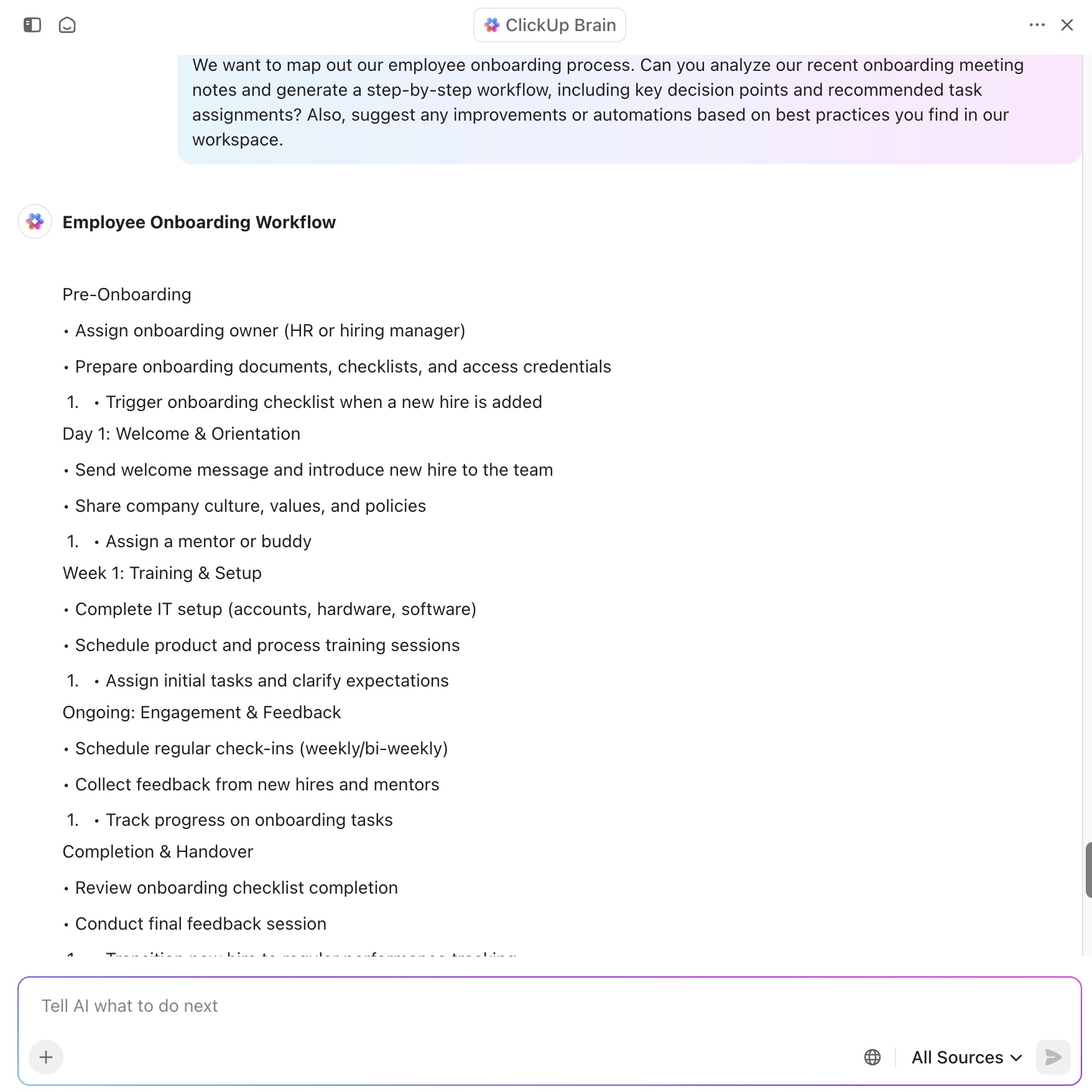 AI process mapping